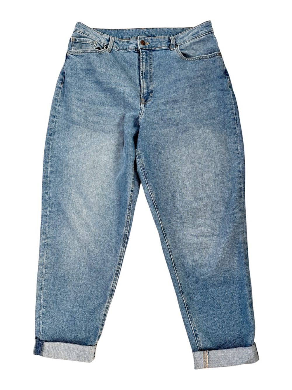 H&M Light Blue Straight Leg Women's denim Jeans size US 16